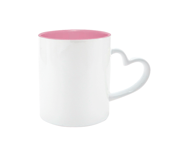 Caneca Coração Com Listra Cera - Ideal Lar